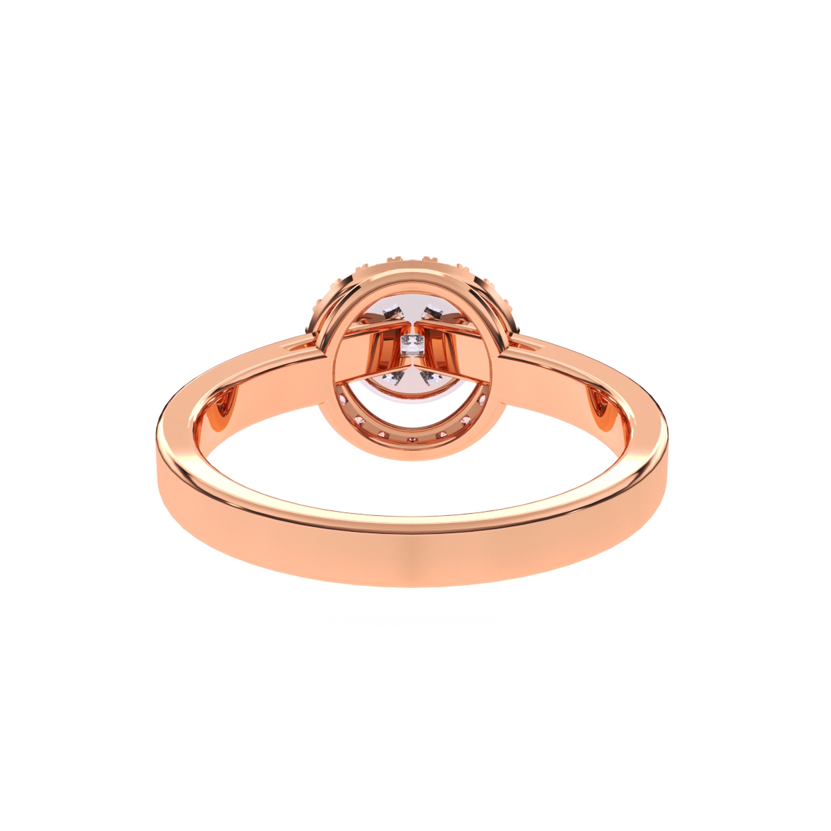 Amazing Round Halo Diamond Engagement Ring